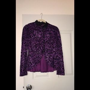 Velvet purple jacket